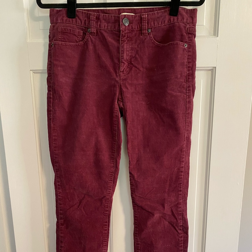 J.Crew cropped corduroy pants size 28
